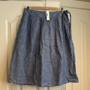 J CREW CHAMBRAY NWT SUMMER SKIRT